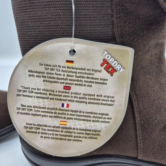 Romika Women's Size 37 EU US 6 Top Dry Tex Waterpoof Ankle Booties  Brown (11) - Picture 8 of 9